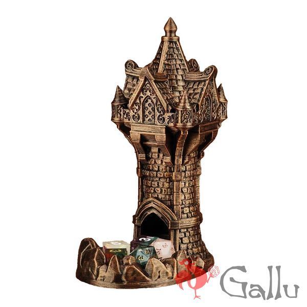 Вежа для кубиків / Дайс-тавер (Dice Tower) &laquo;Wizard&raquo; &ndash; бронза Gl71Wbr фото