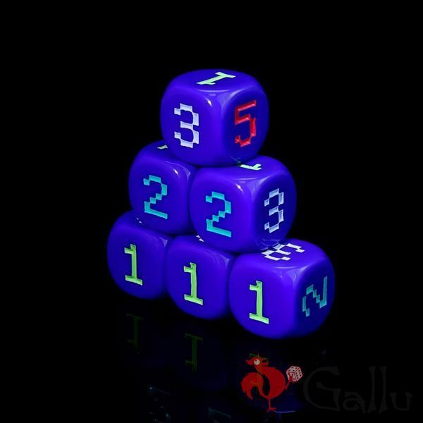 Кубик D6 &laquo;Пиксель&raquo; GlD6P фото