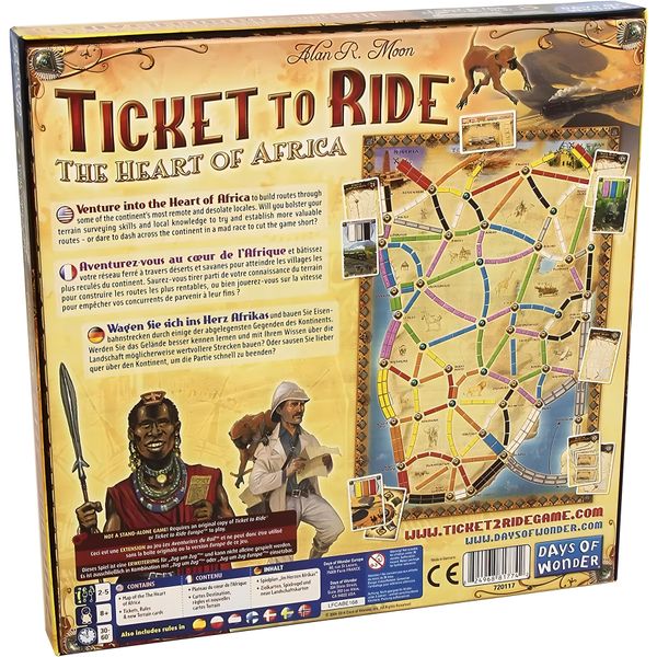 Ticket to Ride: The Heart of Africa (Квиток на поїзд: Серце Африки) DOW720117 фото