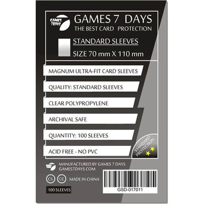 Протектори для карт Games7Days (70 х 110 мм, Magnum Ultra-Fit, 100 шт.) (STANDART) GSD-017011 фото