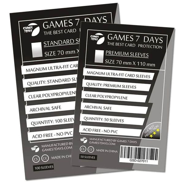 Протектори для карт Games7Days (70 х 110 мм, 50 шт.) (PREMIUM) GSD-027011 фото