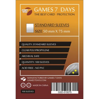 Протектори Games7Days (50 x 75 мм) Standard Sails of Glory (100 шт) GSD-015075 фото