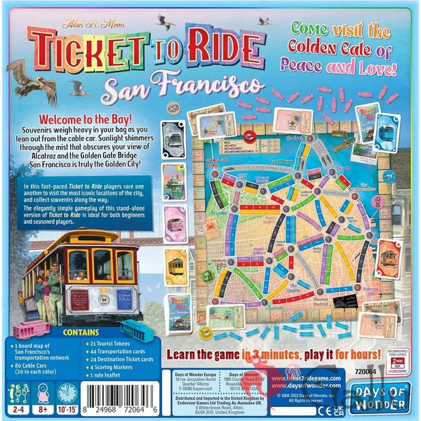 Ticket to Ride: San Francisco (Билет на поезд: Сан-Франциско) (EN) DOW720164 фото