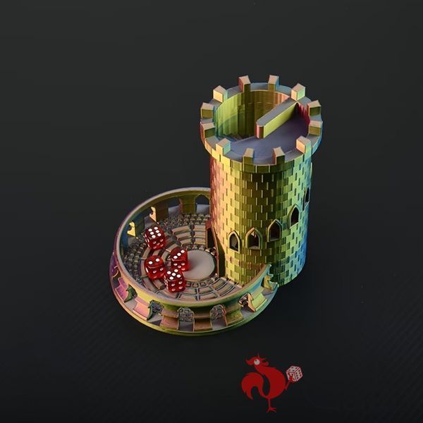"Rainbow Citadel" Dice Tower Gl68rc photo