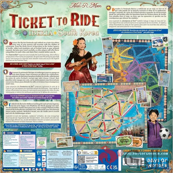 Ticket to Ride Map Collection 8: Iberia & South Korea (EN) DOW720138 фото