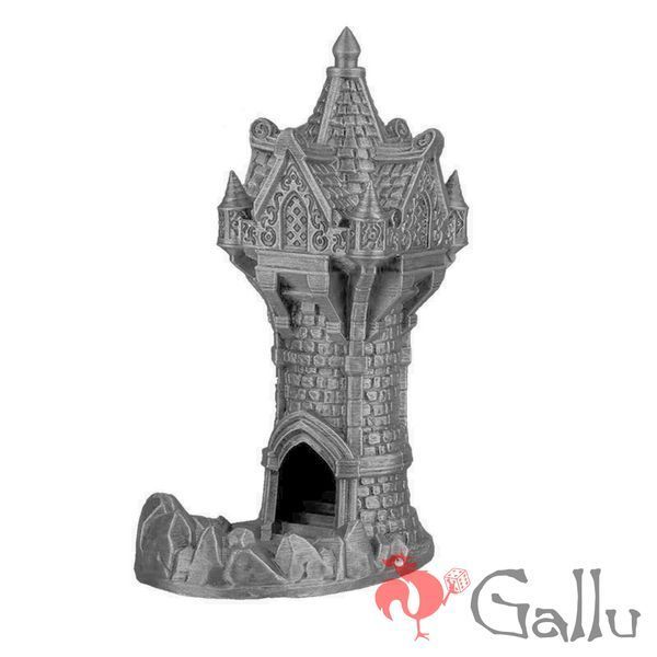 Вежа для кубиків / Дайс-тавер (Dice Tower) &laquo;Wizard&raquo; &ndash; сіра Gl71Gr фото