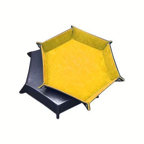 Hexagonal dice tray yellow (medium) Gl250yll photo