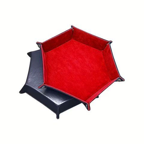 Hexagonal dice tray red (medium) Gl250rd photo