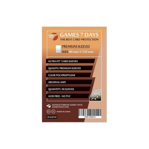 Протектори Games7Days (80 x 120 мм) Premium Ultra-Fit (50 шт) GSD-018012 фото