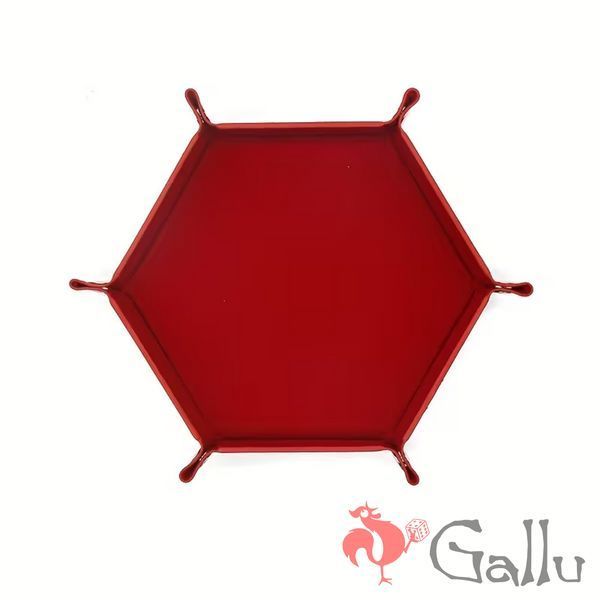 Hexagonal dice tray red (medium) Gl250rd photo