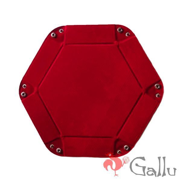 Hexagonal dice tray red (medium) Gl250rd photo