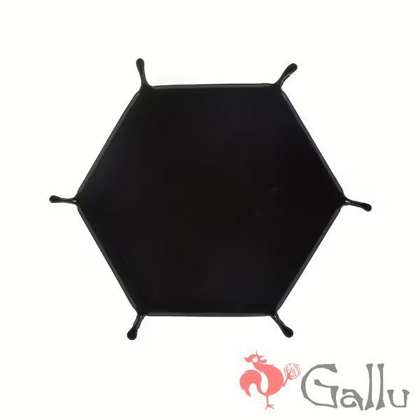 Hexagonal dice tray black (medium) Gl250blk photo