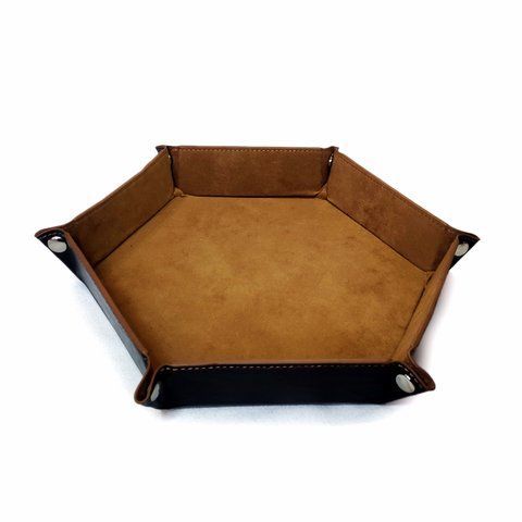 Hexagonal dice tray brawn (medium) Gl250br photo