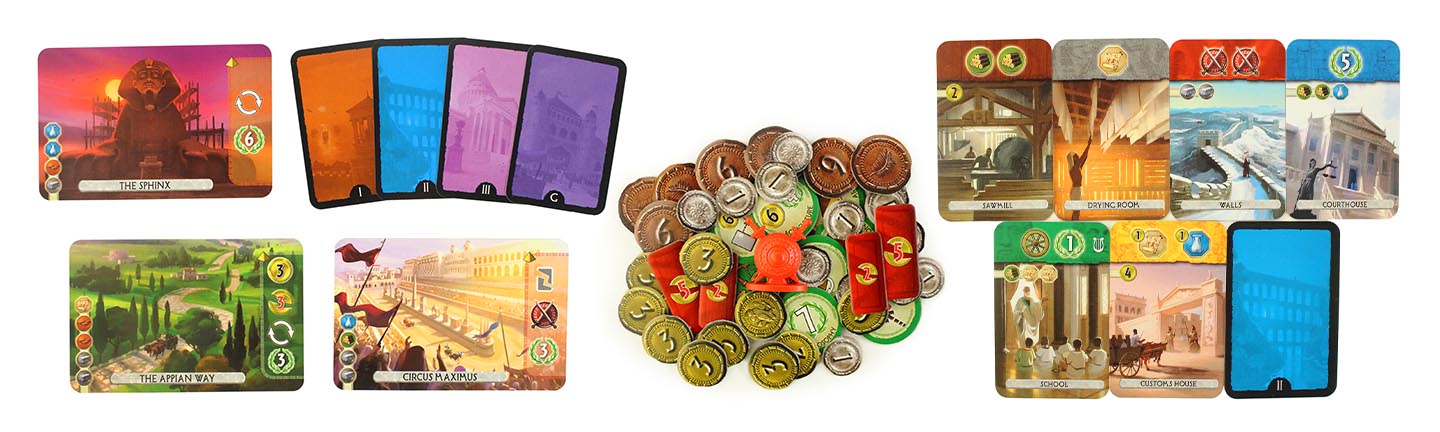 Настільна гра 7 Чудес: Дуель (7 Wonders: Duel) Карти з настільної гри 7 Чудес: Дуель (7 Wonders: Duel)